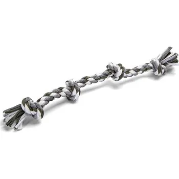 Hračka pro psa Bavlněné lano s uzly Nobleza 42 cm - 3 barvy Barva: Zelená