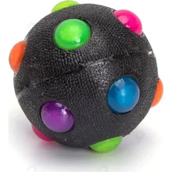 Hračka pro psa Mini LED svítící DISCO míček pro psa Nobleza 6 cm Barva: Černá