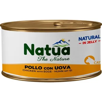 Krmivo pro kočku Natua Cat Adult - Kuřecí filety a křepelčí vejce v želé 85g