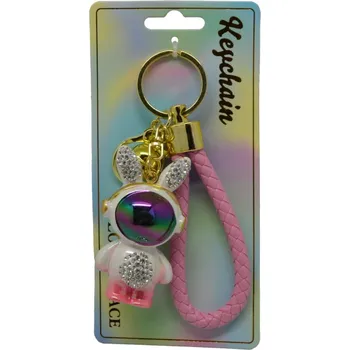 Doplněk pro panenku Keychain Přívěsek na klíče - Zajíc kosmonaut