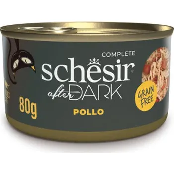 Krmivo pro kočku Schesir Cat After Dark - Kuracie filety 80g