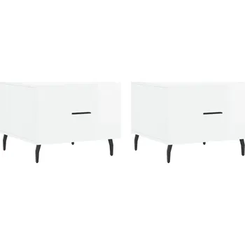 Konferenční stolek Konferenční stolek VidaXL čtvercový 50 x 40 x 50 cm bílý