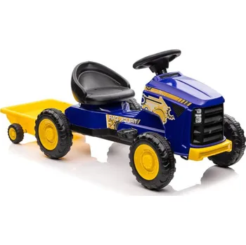 Dětské šlapadlo Šlapací traktor s přívěsem G206 modrý