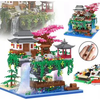 ostatní stavebnice KVETOUCÍ BROSKVOŇOVÁ ZAHRADA S LED – KREATIVNÍ STAVEBNICE PRO RELAXACI A DEKORACI