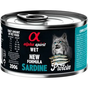 Krmivo pro kočku Alpha Spirit Cat Adult - Sardine Protein 200g