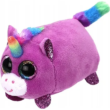plyšák Plyšová Hračka jednorožec Ty 1 cm, fialové odstíny
