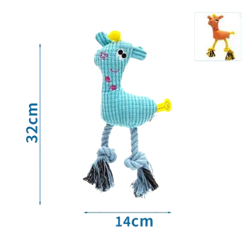 Hračka pro psa Plyšová hračka Nobleza - Srnka s uzlem Barva: Oranžová