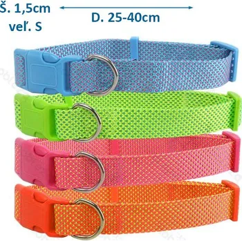 Obojek pro psa Obojek Nobleza puntíkovaný S (š.1,5 cm x d.25-40 cm) Barva: Zelená