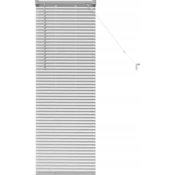 Žaluzie Okenní žaluzie s roletou, manuální, stříbrná, hliníková