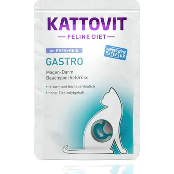 Krmivo pro kočku Kattovit Feline Diet Gastro - Kachna s rýží 85g