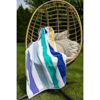 Osuška Jiří Polášek Plážová osuška PRUHY 100x180 cm (č. 22)