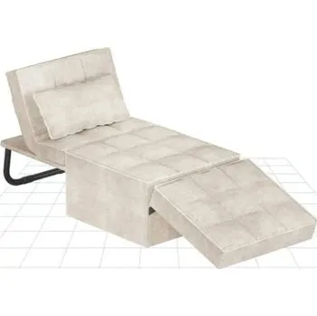 Postel Rozkládací postel s opěradlem XC-TB1, 3 v 1, nosnost 300 kg, béžová - B FLEXISPOT