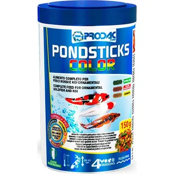 Krmivo pro rybičky Prodac Pondsticks Color - 150g