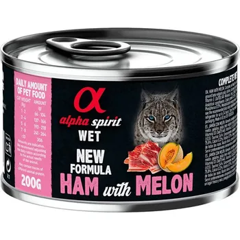 Krmivo pro kočku Alpha Spirit Cat Adult - Ham with Melon 200g