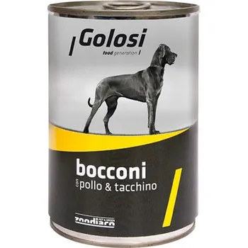 Krmivo pro psa Zoodiaco Golosi Bocconi - Kuřecí a krůtí s rýží 400 g