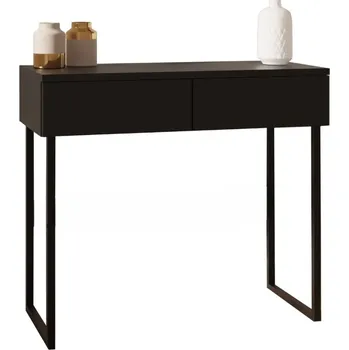 Toaletní stolek Toaletní Stolek umeblujsie černý 80 x 76 x 35 cm