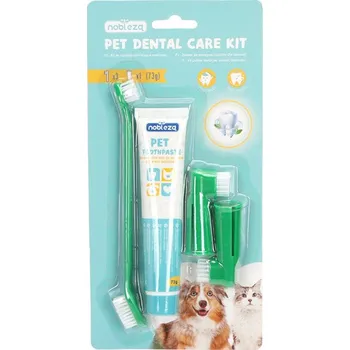 zubní pasta Sada zubní pasty Nobleza 73 g + čisticí kartáčky 3 ks