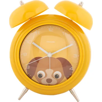 Budík Karlsson, Budík Peekaboo Dog, žlutý - Formadore