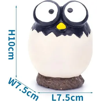 Hračka pro psa Latexová zvířátka Nobleza pro psa - ovce, ptáček, panda 11 cm Barva: Černá