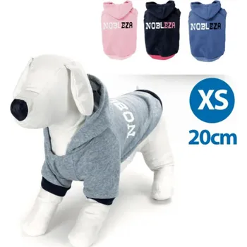 Pánská mikina Mikina Hoodies pro psa Nobleza XS 20 cm Barva: Šedá