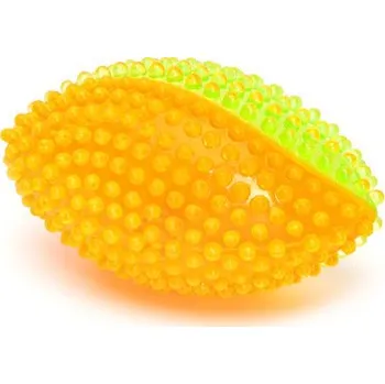 Hračka pro psa LED masážní svítící míč RUGBY pro psa Nobleza 13 cm Barva: Zelená