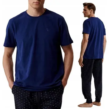 Pánské pyžamo Pánské pyžamo ze 100% bavlny, pyžamový komplet ATLANTIC NMP-388 - M