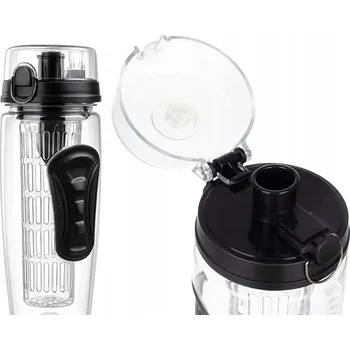 Lahev Na Pití sportowy 1L Trizand s náplní na ovoce, na vodu BPA Free, trénink