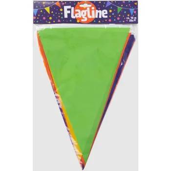 Girlanda vlaječková - barevná igelitová 10 metrů