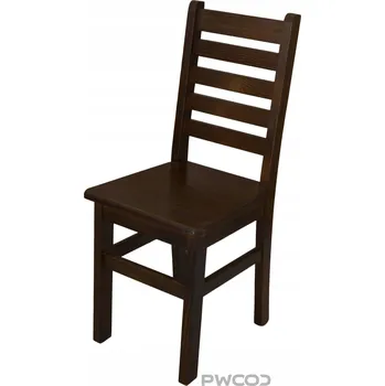 Jídelní židle Dřevěná židle, černá barva, vodorovné DH