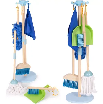 Dětské zboží ECOTOYS úklidová sada pro děti CLEAN modrá