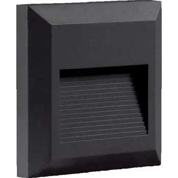 Venkovní osvětlení Optonica Svítidlo fasádní LED Step Light Square Black 2W, 230V Neutrální bílá