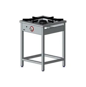 Sporák EGAZ Plynový gastronomický sporák 1-hořákový, 600x600x850 mm, 9 kW | EGAZ, TG-110.II