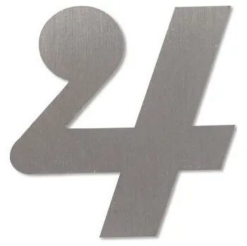 Nerezové domovní číslo 4 se závitem - Magneto Velikost: 12 cm