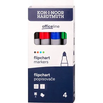 Popisovač na bílou tabuli vícebarevný Koh-I-Noor 4 ks