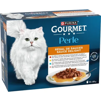 12x85g Gourmet Perle míchaný výběr - požitek v omáčce