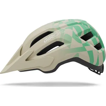 Cyklistická přilba Helma Giro Fixture II Matte Stone/Green Rush