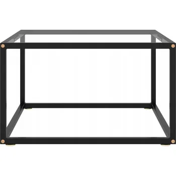 Konferenční stolek VidaXL Konferenční stolek, černý, 60x60x35 cm, tvrzené sklo