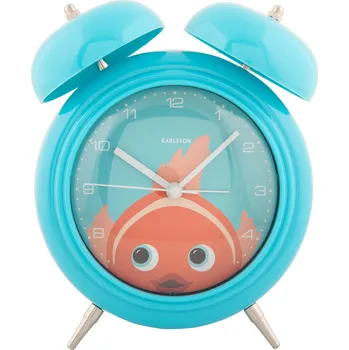 Budík Karlsson, Budík Peekaboo Goldfish, světle modrý - Formadore