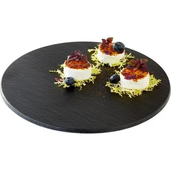 APS Kulatý tác z melaminu 300 mm, černý | APS, Slate