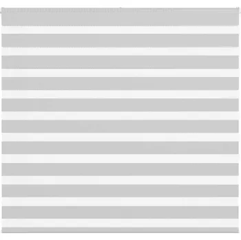 Roleta vidaXL Zebra roleta 160x150 cm šířka látky 155,9 cm polyester [4014767] Barva: světle šedá