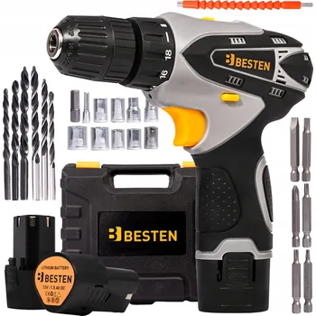 Vrtačka Aku vrtačka 2xAku 1,5Ah 12V kufr příslušenství BESTEN