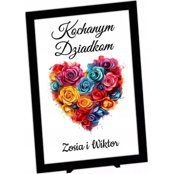 Obraz Dárek pro prarodiče, rámeček s barevným potiskem, dárek, nápis vaším jménem