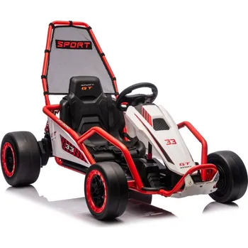 Dětské elektrovozidlo Ramiz Elektrická driftovací motokára TORNADO 2x150W 24V červená