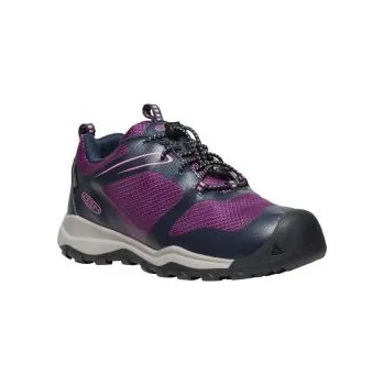 Dětská treková obuv KEEN WANDURO LOW WP JR sky captain/charisma US 3 / EU 35,0 / UK 2 / 22 cm; Fialová obuv + DÁREK DLE VÝBĚRU!