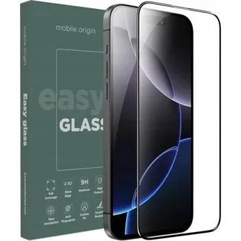 TVRZENÉ SKLO S RÁMEČKEM PRO APPLE IPHONE 16 PRO MAX MOBILE ORIGIN EASY GLASS