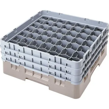 Cambro Koš Camrack 49 pozic, výška sklenice 9 cm - Béžová| TOM, R-49S318-184