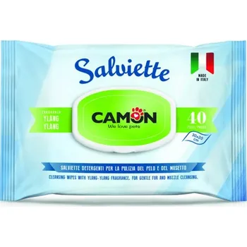 Kosmetika pro psa Vlhčené ubrousky pro zvířata Camon s vůní Ylang-Ylang 40 ks