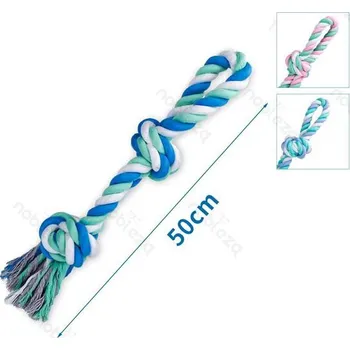 Hračka pro psa Bavlněné lano extra hrubé Nobleza XXL - 50 cm (barevné)