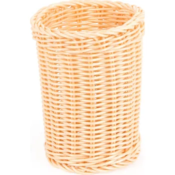 Příbor TECHNICA Košík na příbory z polyratanu ⌀ 120x150 mm, béžový | TECHNICA, Gold Line