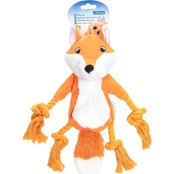 Hračka pro psa Plyšová hračka pro psa Nobleza - Liška se šňůrou 37cm
